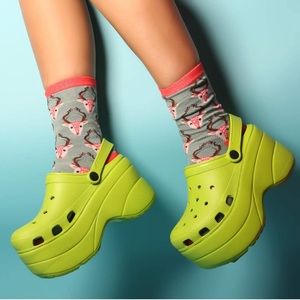 platform crocs